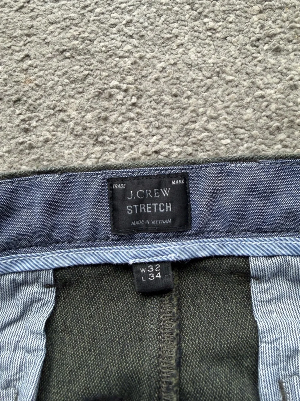 J. Crew Men's Dark Olive Corduroy Pants